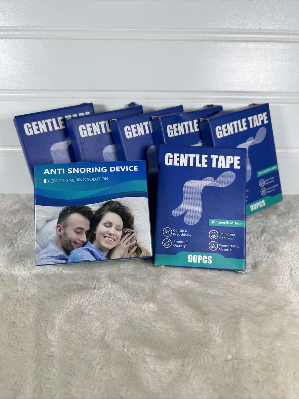 NWT - HUGE Lot - 540 pcs Mouth Tape + Anti Snoring Device Mouthguard Gentle